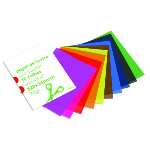 Papel Lustro 320x240 10 Cores AS , Ambar , 100304910010 , 5601199163726